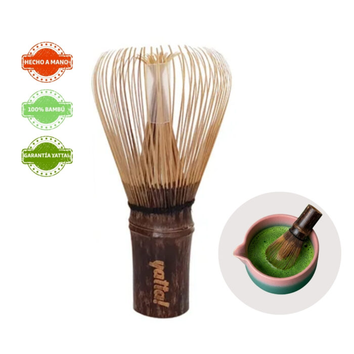chasen batidor whisker de bambu para matcha purple dark