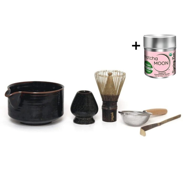 Set de Matcha Premium Dark By Yatta! + Matcha Ceremonial Orgánico Lata