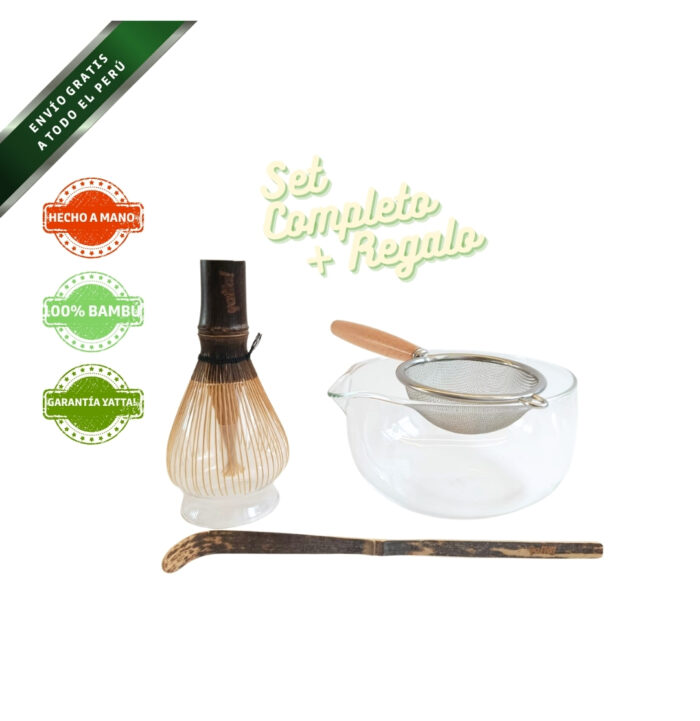 Set de matcha con bowl de vidrio - 5 utensilios Yatta!