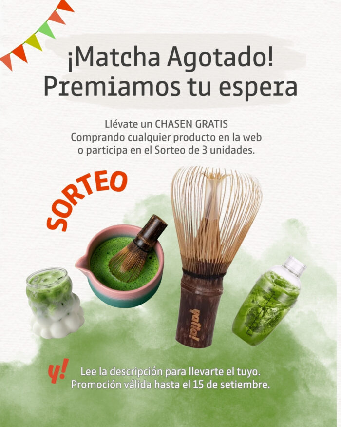 PROMO | Chasen Batidor de Bambú Regalo Por Cualquier Compra