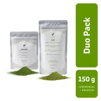 Duo pack de matcha ceremonial 50g y premium 100g - Yatta!