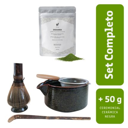 Set de matcha con bowl de cerámica negra - 5 utensilios Yatta!